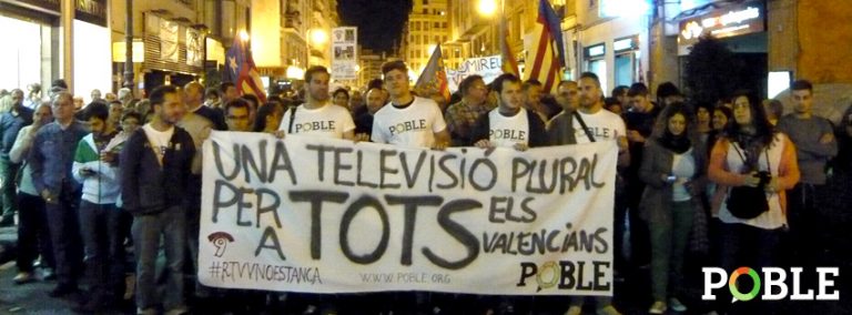 Read more about the article POBLE reclama una televisión para TODOS los valencianos.